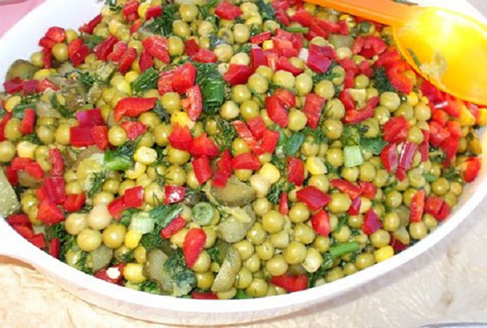 Bezelye Salatası Tarifleri ve Malzemeleri